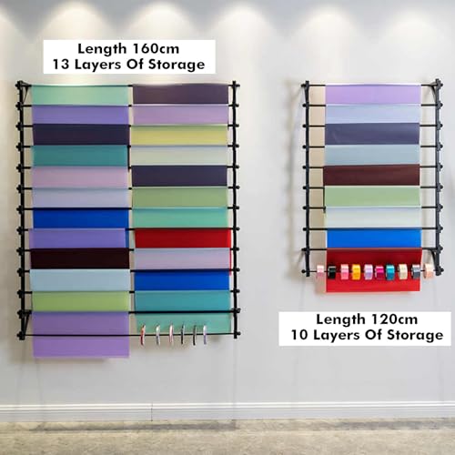 Support mural pour rouleaux de tissu pour organiser un atelier auto - 5