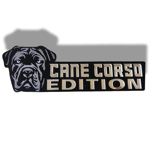 Image of Car Emblem: Dog Car Badge Laser Cutting Emblem Cool Decals Trucks German Shepherd Badge Corgi Edition Doodle Golden Retriever Vehicles Dachshund Addition Rottweiler (Cane Corso)