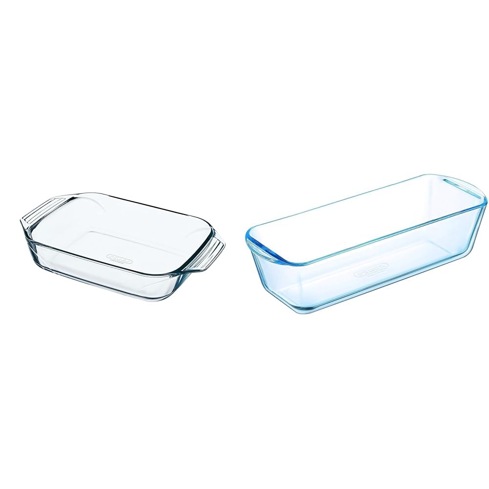Plat à four rectangulaire en verre Pyrex 35x23 cm idéal pour les grands repas de famille conviviaux