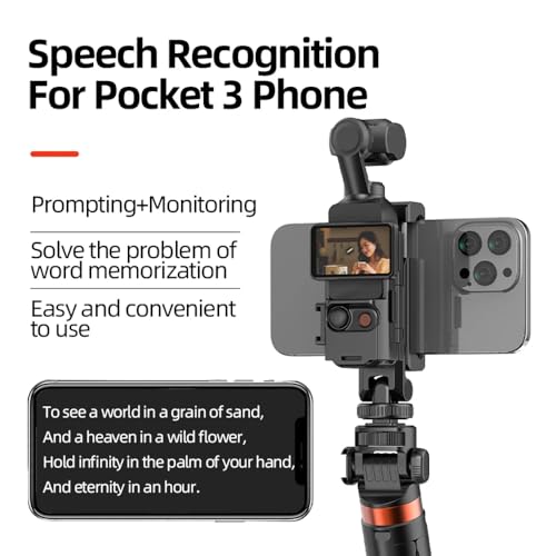 Image of yantralay Phone Holder for DJI Osmo Pocket 4 and Pocket 3, Vlogging Camera Expansion Bracket, Adjustable Adapter Frame, Live Streaming Accessories | Osmo Pocket 4 Accessories
