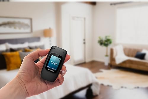 iCreation C30 Svart fliptelefon med dubbel skärm och Bluetooth
