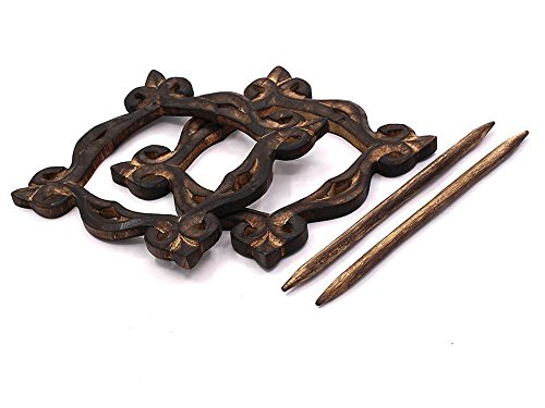 RII Beautiful Curtain Tiebacks, Antique Wooden Curtain Hook, Handmade Rustic Decorative Curtain Holdbacks, Modern Drapery Tiebacks, Decorative Window Curtain Tie - Image 2