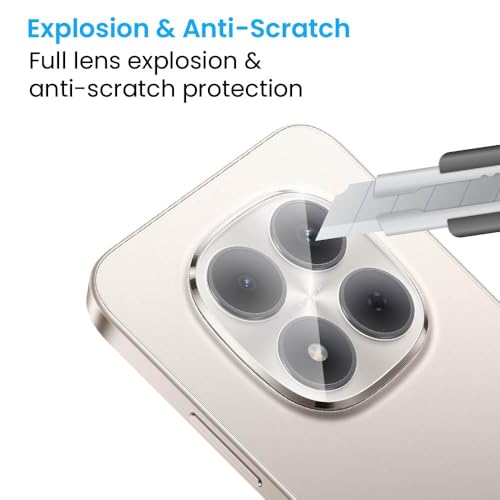 Image of FIRST MART Camera Lens Protector for Redmi Note 15 Pro | 9H Tempered Glass, HD Clear, Scratch Resistant, Anti-Fingerprint, Case-Friendly | Crystal Clear, Pack of 1