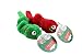 Vibrating Christmas Caterpillar Cat Toy- 2 Pack by Midlee