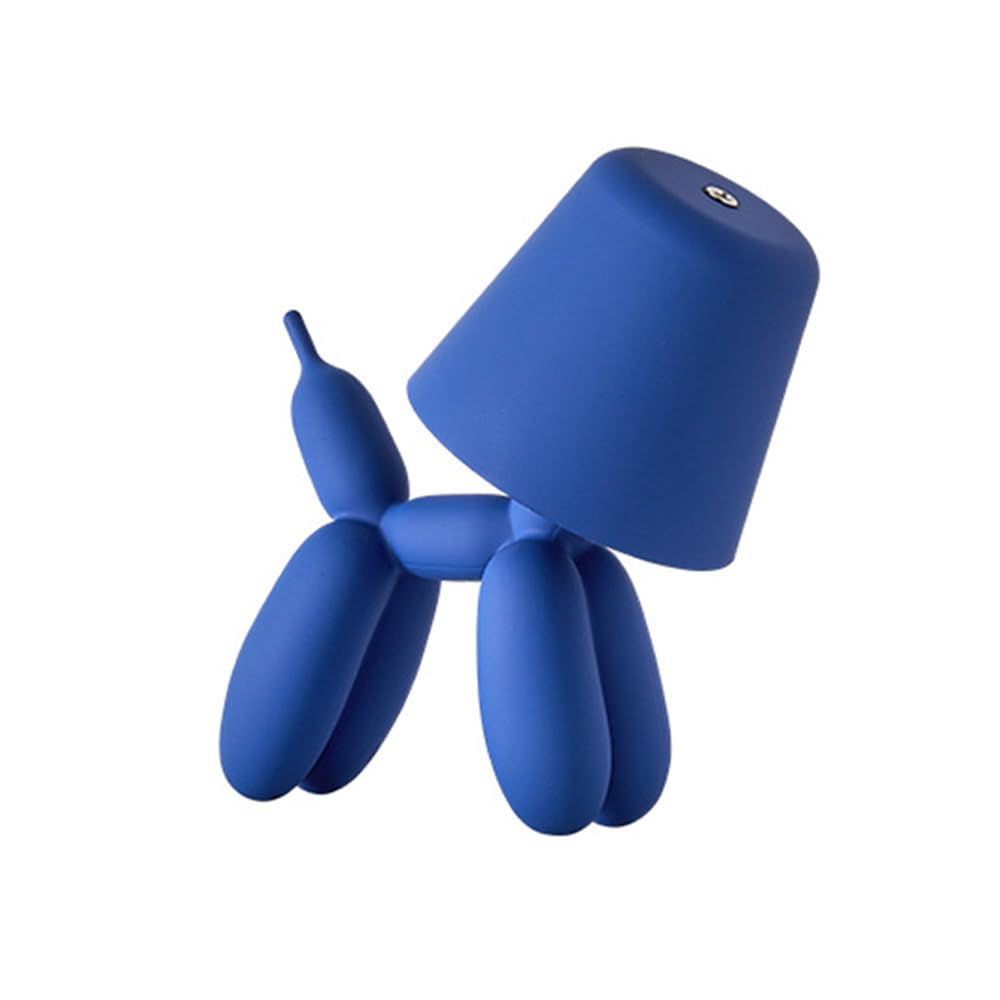 Masenkeli Balloon Dog Decorative Lamp - USB Rechargeable Touch Bedside Lamp with 3 Colour Temperatures is a Decorative lamp for Children's Rooms, bedrooms, cafes, Study Rooms and More (Blue) โ image 1