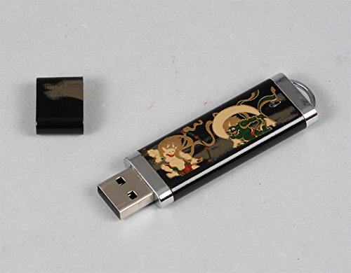 Amazon.co.jp: まえじゅう漆器 漆芸USBメモリー 4GB 風神雷神 7L-923  