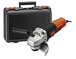 Black+Decker KG911K-QS Smerigliatrice Angolare, 900 W, in Valigetta, 115 mm