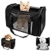 Transporttasche für Katze Hund 51x33x33cm Hundetransportbox, Faltbare Katzentransportbox Tragbar Bis 7,5kg Katzen Hunde Autoreise Tragebox für Katze Welpen Kleine Mittelgroße Hund