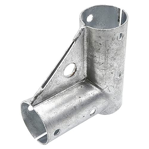 2" (1 7/8" OD) x 2" (1 7/8" OD) Chain Link Fence Gate Corner | Pressed Steel Gate Corner | Gate Elbow | Pack of 4 - Thumbnail 4