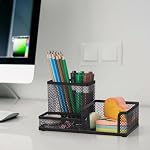 Comix Mesh Pen Holder, Desk Organizer for Home Office, Black - Image 2