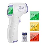 Forehead Thermometer, Non-Contact Portable Infrared Thermometer with Fast and Accurate Measurement Function, 3 in 1 Digital LCD Display Thermometer Suitable for Kids, Adults, Food [2021 New]