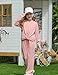 Yekaty Girls Clothes Size 6 Fashion Twist Front Shirts and Wide Leg Pants Back to School Outfits Sweatsuit Set