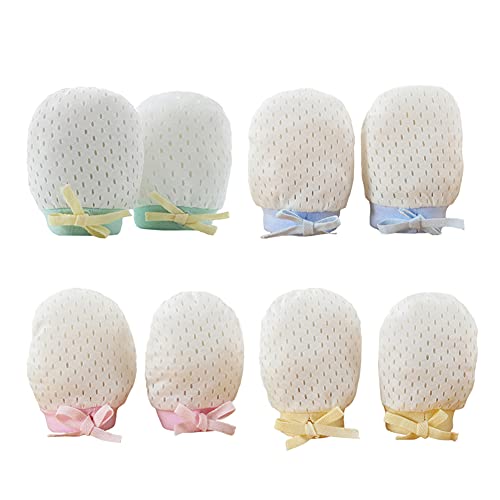 Jjoer Guantes Bebé Manoplas para BebéS ReciéN Nacidos Bebé Mitones recién Nacido Scratch Manoplas recién Nacido Mitones antiarañazos Suaves para bebé