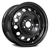 17x7 inch Custom Wheel - Black Standard Steel Rim ST Bolt- Pattern 5x112 mm Offset 42 mm