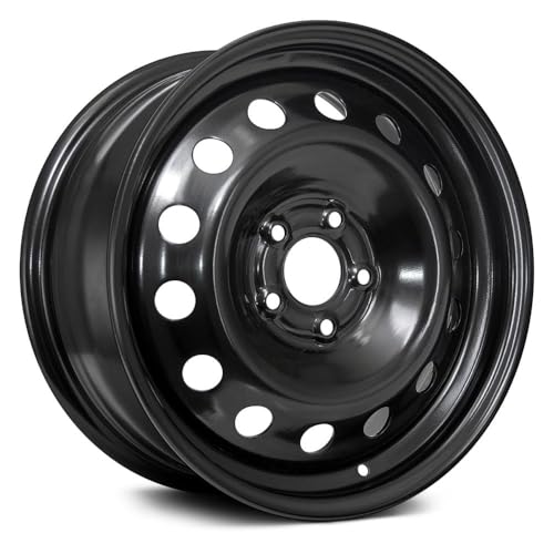 17x7 inch Custom Wheel - Black Standard Steel Rim ST Bolt- Pattern 5x112 mm Offset 42 mm