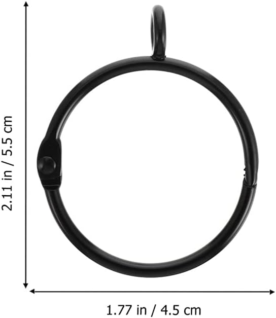 15Pcs Curtain Rings Eyelet Rings Tension Rod Metal Buckles Window Hanger for Curtain Photo Picture Party String Lights Outdoor Activities Supplies