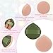 Ymapinc 5Pcs Make Up Sponges for Face, Cushion Foundation Puff, Latex-Free Makeup Applicator Sponge for Natural and Easy Makeup, Soft and Reusable Foundation Sponge for Liquid, Green