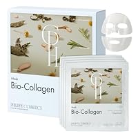 Maschera Viso Coreana al Collagene - 4 Pezzi, Maschere per Skincare per Donna, per Pelle Secca, Pori e Trattamento delle Rughe Antiage