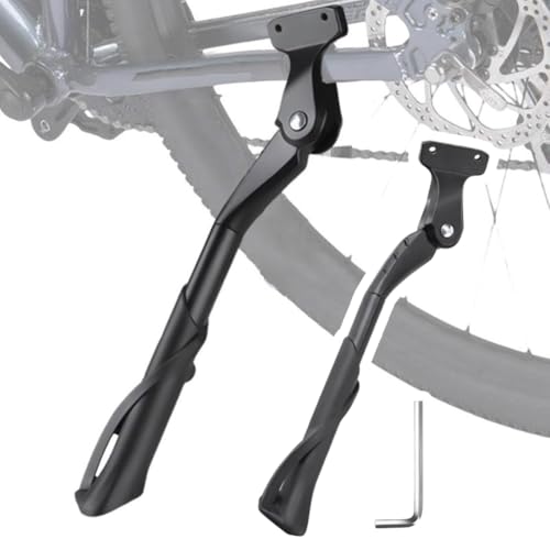 PHSRIO Bike Kickstand for Aventon Aventure Electric Bike, Aluminum Adjustable Kickstand Foot Side Stand Suppor Rear Side Bicycle Stand with Non-Slip Rubber Foot,B