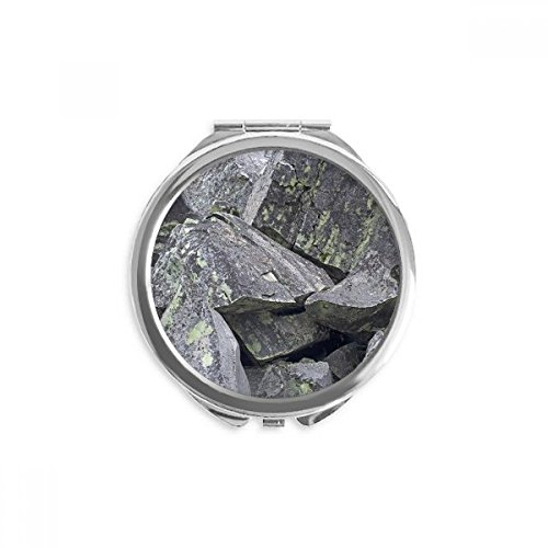 Miroir rond maquillage de poche moss crépite pour retouches nomades