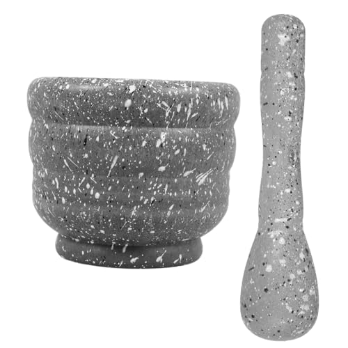 ULTECHNOVO 1Set Manual Potato Crusher and Garlic Masher Set Ergonomic Pestle and Grinding Bowl for Kitchen Use Convenient Handheld Food Ricer for Crushing Garlic Ginger and More