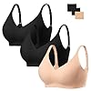 habibee Bra for Women No Underwire Comfort Seamless Bras Push Up Wireless Bras Full Coverage Bralettes, Bra Extender