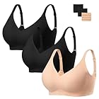 habibee Bra for Women No Underwire Comfort Seamless Bras Push Up Wireless Bras Full Coverage Bralettes, Bra Extender