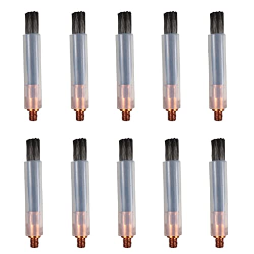 iDili 10Pcs/Set Welding Bead Processor Brush Head For TIG Mig Cleaning Weld Cleaner Weld Seam Polishing For Weld Bead Cleaning Machine (10PCS M10)