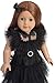 Sweet Dolly 18 Inch Doll Clothes Black Party Dress Costume Accessories for 18 Inch Dolls (Doll NOT Included)