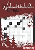  Weihnachtskalender für Opa: Kreuzworträtsel mit exotischen Fragen für den besten Opa der Welt