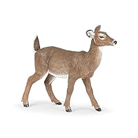 Papo - Realistische hertfiguur - 3 jaar en ouder - Wilde dieren collectie - Educatief spel bosdieren - Cadeau-idee speelgoed voor meisjes en jongens - 11.5 cm x 5.2 cm x 13 cm