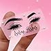 100-200 Pack Eyelashes Stickers, Custom Eyelash Labels, Personalised Clear Label for Lipgloss Tubes, Mink,Cosmetic Packaging
