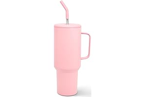 fecbk 40 oz Tumbler with Handle and Straw
