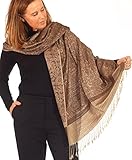 IDÉE DE CADEAU PARFAITE - Cette écharpe Pashmina avec des franges est élégante et chaude, adaptée aux femmes et aux hommes. Pour un anniversaire, Noël, la Saint-Valentin, la fête des mères, l'Action de grâce, un mariage, le Nouvel An et d'autres occasions spéciales, c'est le meilleur choix de cadeau pour votre conjoint, votre famille ou vos amis.