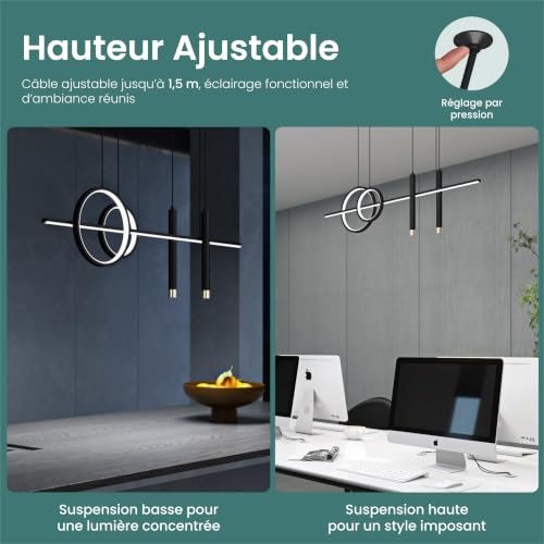 Câble réglable lumières suspension pour ajuster la hauteur