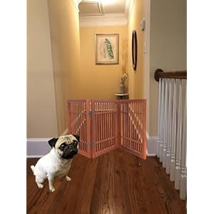 Pet-Dog-Gate-Strong-and-Durable-Freestanding-Folding-Acacia-Hardwood-Portable-Wooden-Fence-Indoors-or-Outdoors-by-Urnporium-Brown-Pet-Gate-3-Panel-24-Tall - Cucciolini Doodles   Pet-Dog-Gate-Strong-and-Durable-Freestanding-Folding-Acacia-Hardwood-Portable-Wooden-Fence-Indoors-or-Outdoors-by-Urnporium-Brown-Pet-Gate-3-Panel-24-Tall