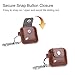 Fintie Case for Tile Mate/Tile Pro/Tile Sport/Tile Style/Cube Pro Key Finder, Vegan Leather Protective Cover for 2020 2018 and All Generations Tile, Brown