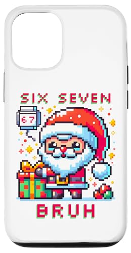 67 Six Seven Bruh Pixel Christmas 6 7 Meme Men Women Kids X}zP[X iPhone 12/12 Pro p