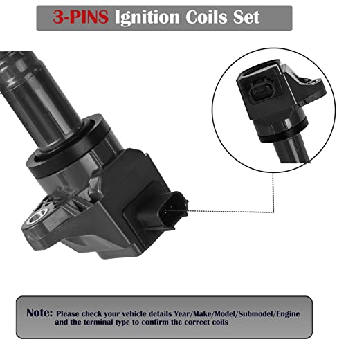 Lcwrgs 156125 Set Of 4 Ignition Coils Fits thumb #2