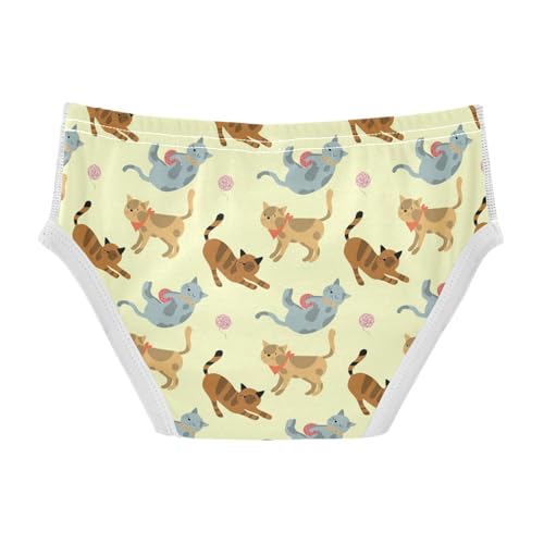Cotton Little Boys Briefs Soft Woolly Ball Cat Toddler Underwear2