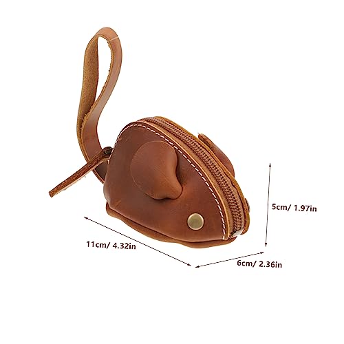 Cartoon Makeup Bag Change Purse Mouse Shape Coin Holder for Boys and Girls' Storage and Personal Items2