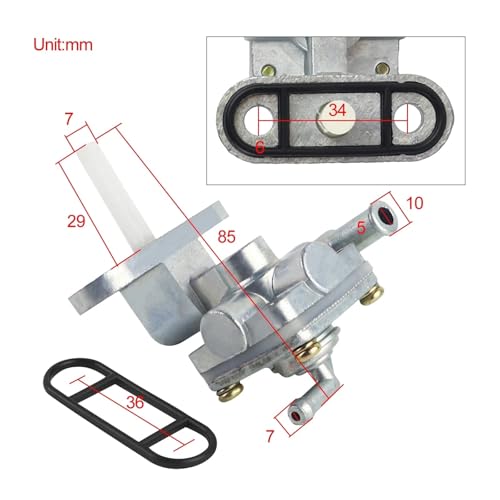 Interruptor de válvula de tanque de combustible de alta resistencia para Suzuki y Hyosung 3