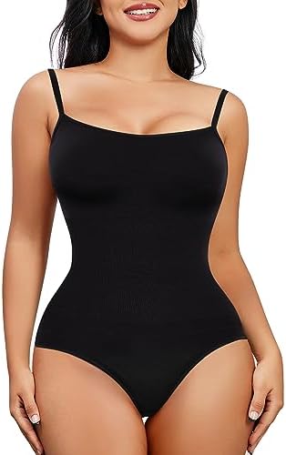 Nebility Shapewear Waist Trainer Bodysuits Women Clothing Tummy Control Seamless Full Body Shaper Square Neck Jumpsuits Top