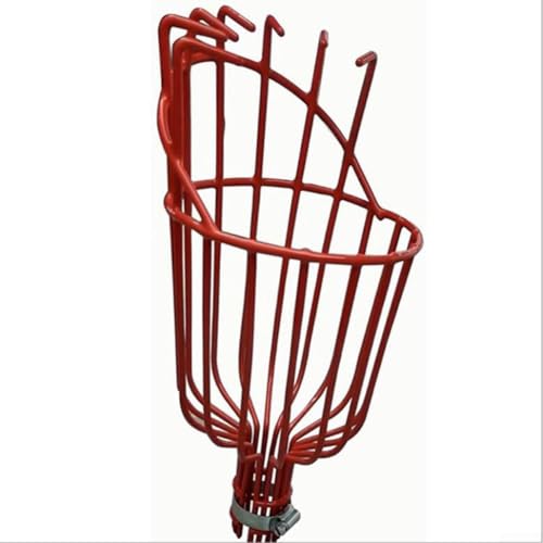 Para un recolector de frutas eficiente hecho de material de metal fuerte para uso a largo plazo en jardines domésticos y tareas de cosecha de frutas a pequeña escala