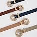 Casual Pin Buckle PU Leather Belt For Women All Matching Metal Buckle Waist Belt Fashion Waistband For Teens Female Elegant B