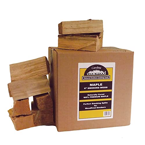 Carolina Cookwood Maple Smoking Wood Logs - 12-17 lbs, 6-in Splits