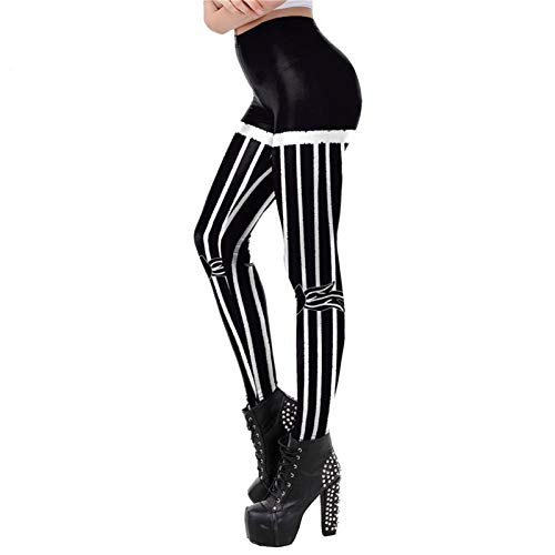 Wucheng The Nightmare Before Christmas Leggings Halloween Classic Pants Women Workout Leggins Fashion Sexy Elastic Legins Leggings For Women (Color : W1056, Size : Xl) #TOP3