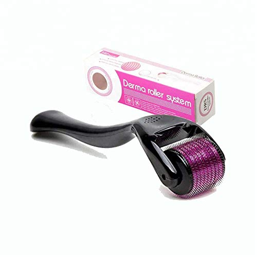 Image of Roller 540 Titanium Needles Roller Treating Acne, Scars, Skin Hair Loss, Wrinkles, Blackheads, Ageing- Reducing Blemishes Scars Potholes Cellulite Stretchmarks (0.75 MM)
