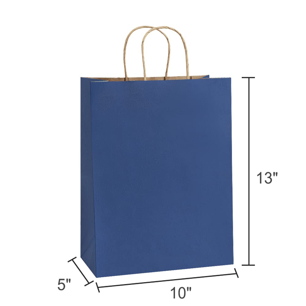 Sosayet 50 pezzi Borse Carta Kraft,30 x 20 x 12,5 cm sacchetti di carta grandi,Sacchetto di Carta per Alimenti,confezioni regalo per la festa di compleanno di Natale,festa di compleanno per bambini