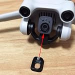 Pour DJI Mini 3 Remplacement de la couverture avant de la caméra Drone pour DJI Mini 3 Pro Céramique Couvercle de cadre d'objectif Gimbal Cap caméra pour DJI Mini 3 Pièces de réparation
